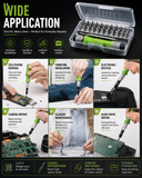 KavachCore 32-in-1 Precision Magnetic Screwdriver Set – Mini Repair & Disassembly Tool Kit