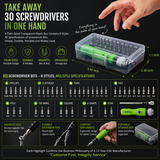 KavachCore 32-in-1 Precision Magnetic Screwdriver Set – Mini Repair & Disassembly Tool Kit
