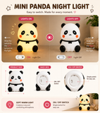 KavachCore Mini Baby Panda Night Light – Cute LED Lamp with Warm White Glow