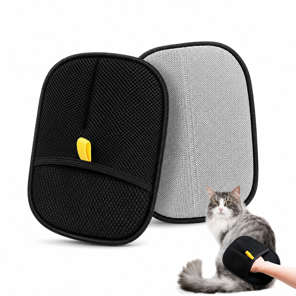 KavachCore Pet Hair Removal Glove for Cats & Dogs – 5-Finger Electrostatic Reusable Pet Hair Remover