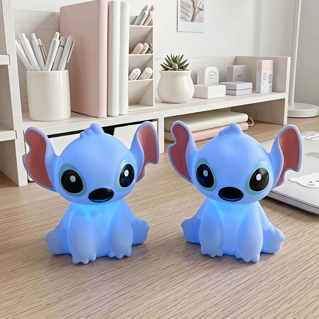 KavachCore Cute Blue Character Silicone Night Light – Soft Glow Tap Lamp for Kids Room, Bedroom, Study Table & Bedside