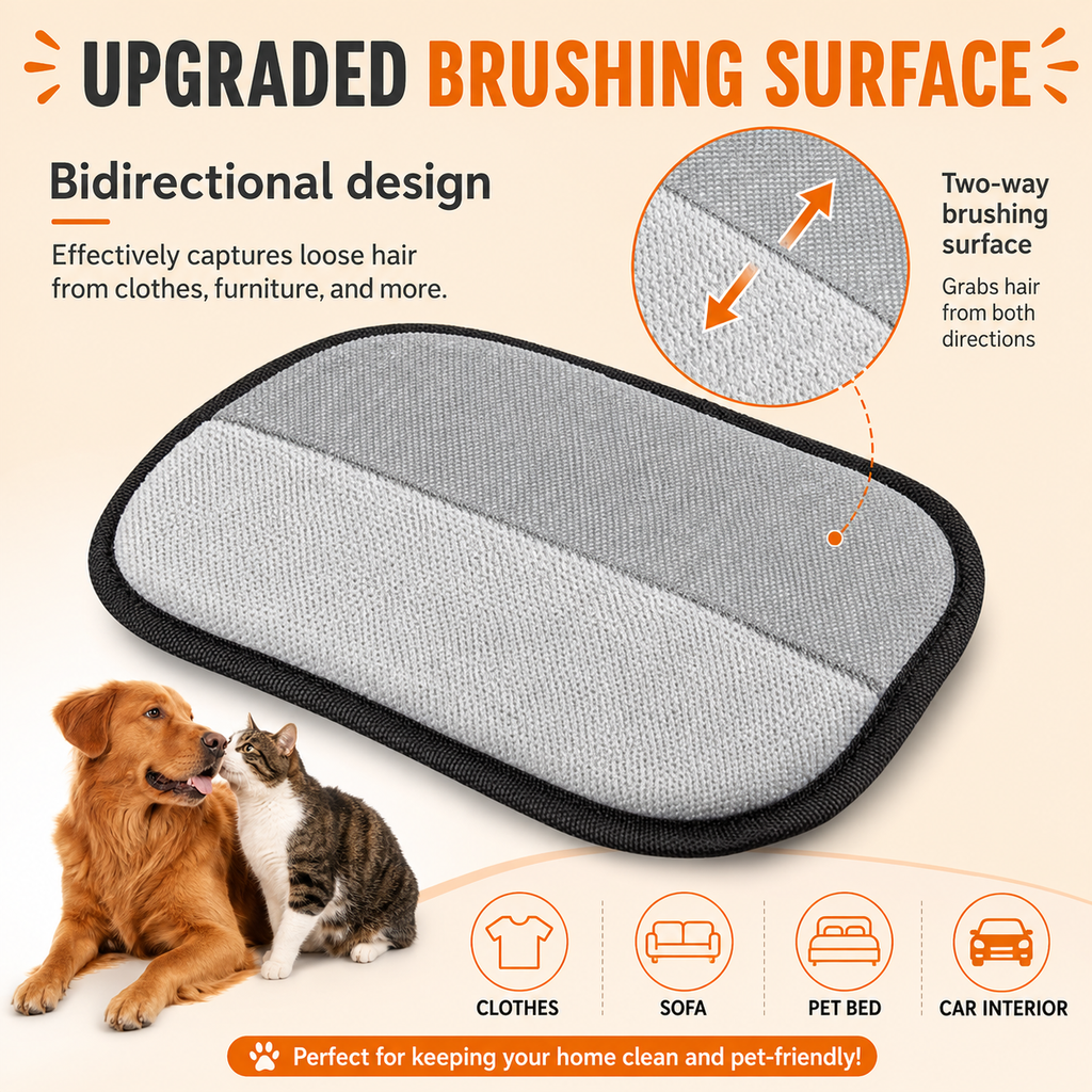 KavachCore Pet Hair Removal Glove for Cats & Dogs – 5-Finger Electrostatic Reusable Pet Hair Remover