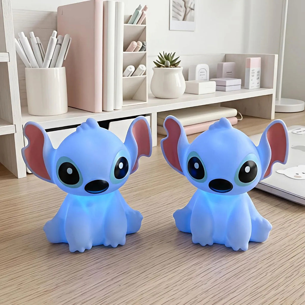 KavachCore Cute Blue Character Silicone Night Light – Soft Glow Tap Lamp for Kids Room, Bedroom, Study Table & Bedside