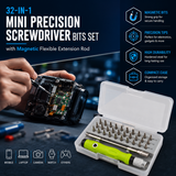 KavachCore 32-in-1 Precision Magnetic Screwdriver Set – Mini Repair & Disassembly Tool Kit