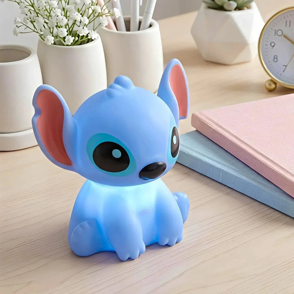 KavachCore Cute Blue Character Silicone Night Light – Soft Glow Tap Lamp for Kids Room, Bedroom, Study Table & Bedside