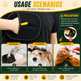 KavachCore Pet Hair Removal Glove for Cats & Dogs – 5-Finger Electrostatic Reusable Pet Hair Remover