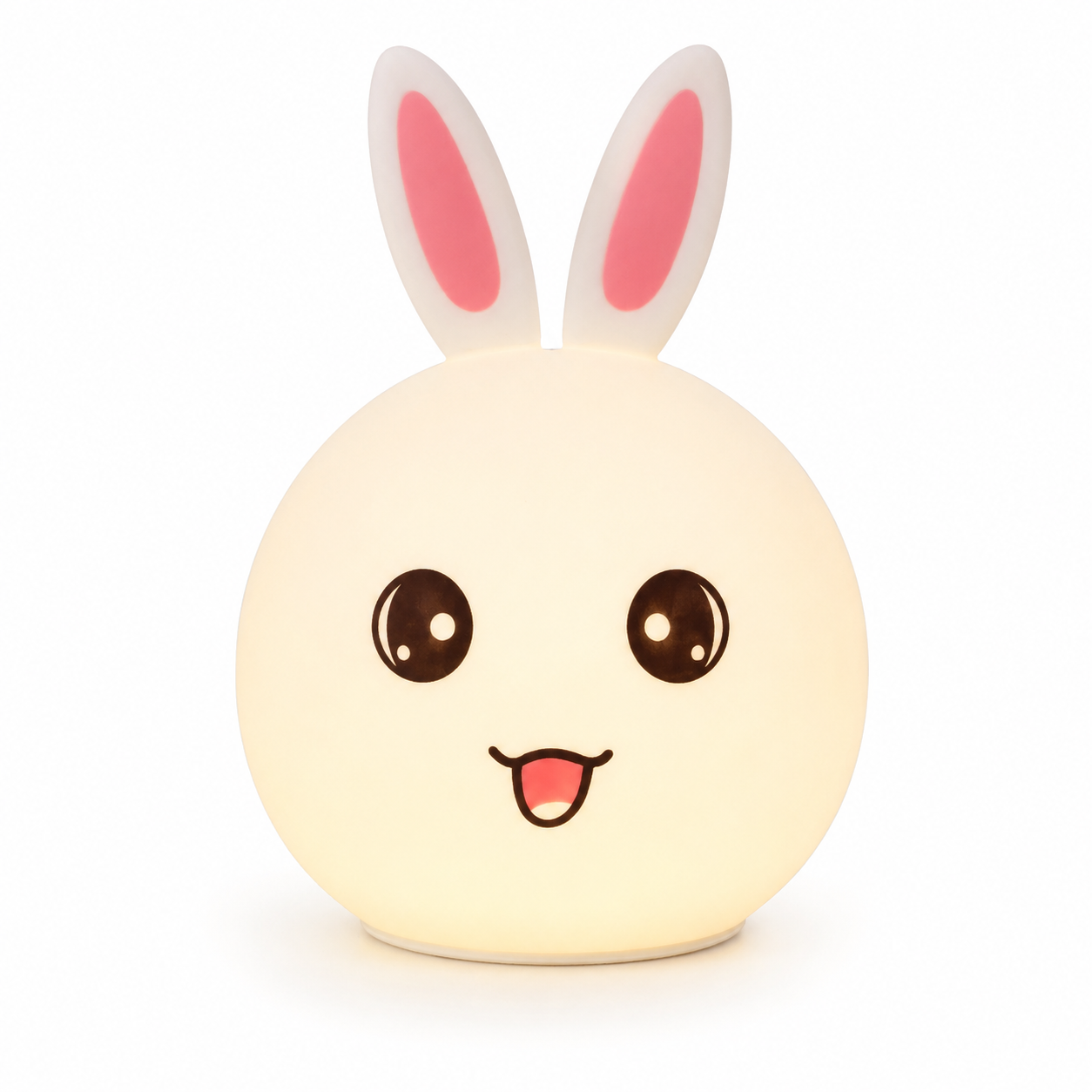KavachCore Rabbit Silicone Night Lamp with Touch Control, Cute LED Bedside Lamp for Kids, Nursery & Bedroom