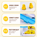 KavachCore 3-Piece Musical Duck Toy Set with Slide for Kids