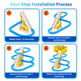 KavachCore 3-Piece Musical Duck Toy Set with Slide for Kids