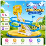 KavachCore 3-Piece Musical Duck Toy Set with Slide for Kids