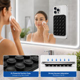 KavachCore Suction Phone Holder for Mirror, Glass & Smooth Surfaces – Hands-Free Mobile Phone Grip