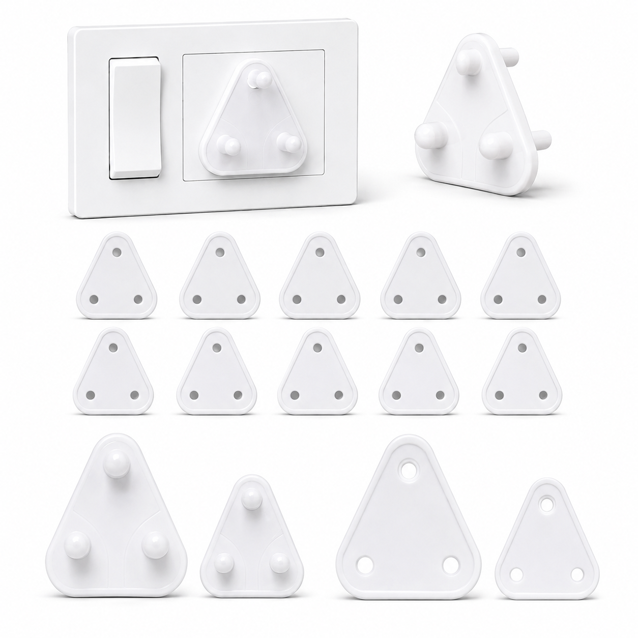 KavachCore Baby Safety Socket Plug Covers – 12 Pcs Child Safety Socket Protector