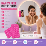 KavachCore Suction Phone Holder for Mirror, Glass & Smooth Surfaces – Hands-Free Mobile Phone Grip